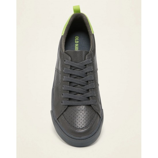 Old navy faux hot sale leather sneakers